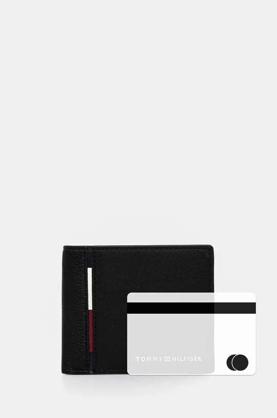 Tommy Hilfiger portofel de piele AM0AM12767 negru