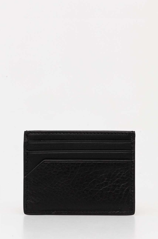 Kožni etui za kartice Tommy Hilfiger AM0AM12769 crna AW24