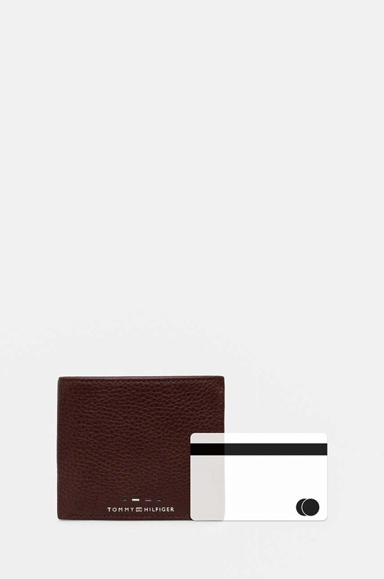 Tommy Hilfiger portfel skórzany AM0AM12771 brązowy