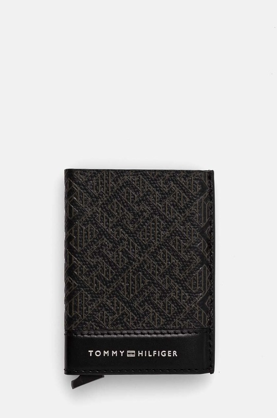 Kožni etui za kartice Tommy Hilfiger etui za kartice crna AM0AM12783