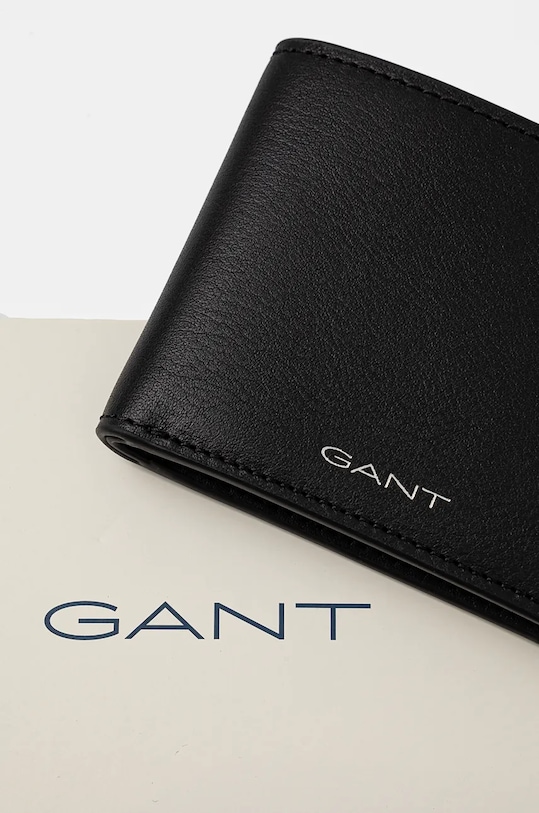 Кожен портфейл Gant черен 9970066