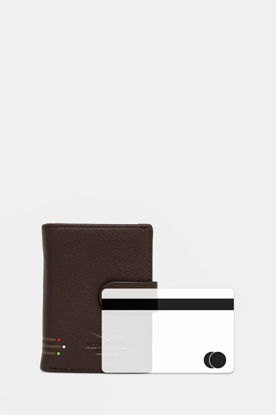 Кожен портфейл и ключодържател Aeronautica Militare CN AM193