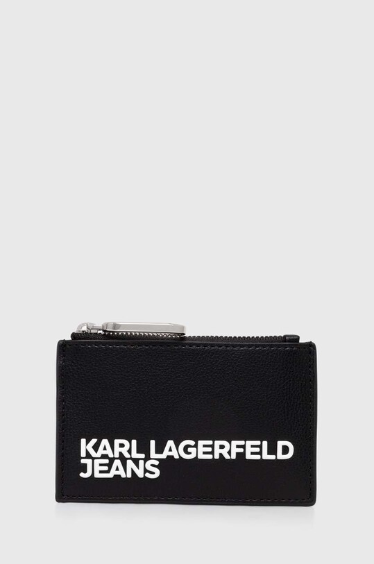 Karl Lagerfeld Jeans etui na klucze Planet friendly czarny 245J3203
