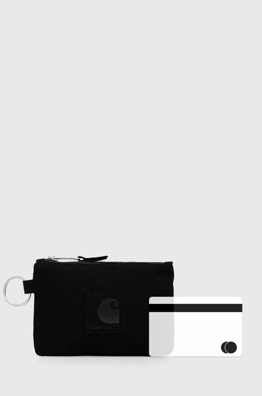 Carhartt WIP portafoglio Suede Zip Wallet I033644.89XX nero
