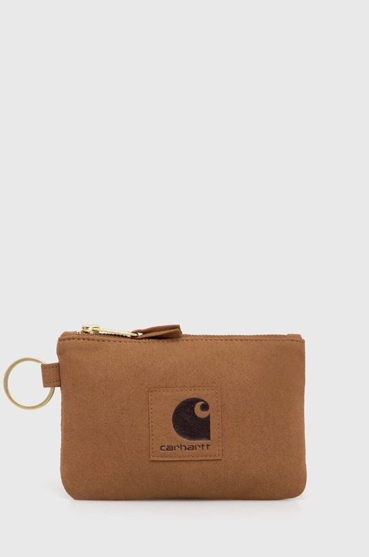 Carhartt WIP wallet Suede Zip Wallet textile brown I033644.HZXX