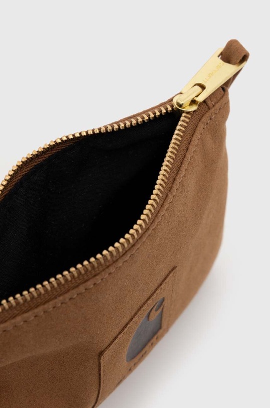 Carhartt WIP wallet Suede Zip Wallet brown I033644.HZXX