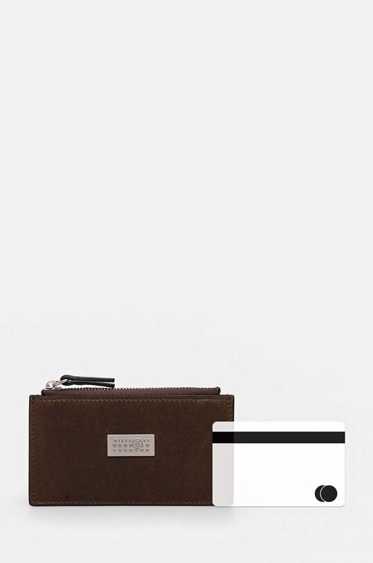 Kožená peňaženka MM6 Maison Margiela SA5UI0016.P7179 hnedá