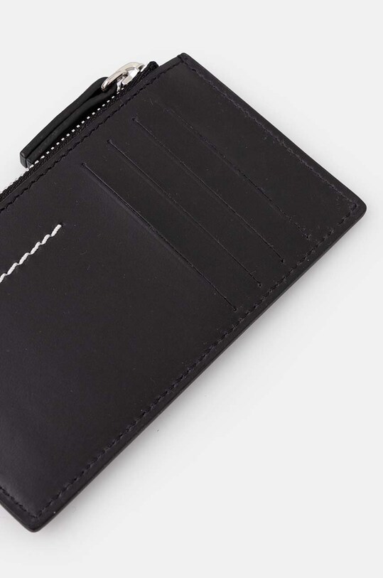 Δερμάτινο πορτοφόλι MM6 Maison Margiela SA5UI0016.P7179 μαύρο AW24