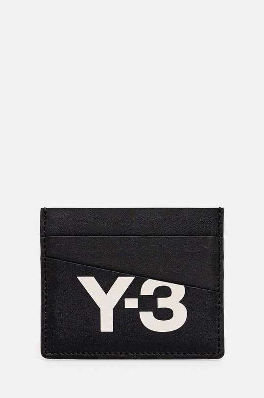 Y-3 etui na karty skórzane etui na karty czarny IY4067
