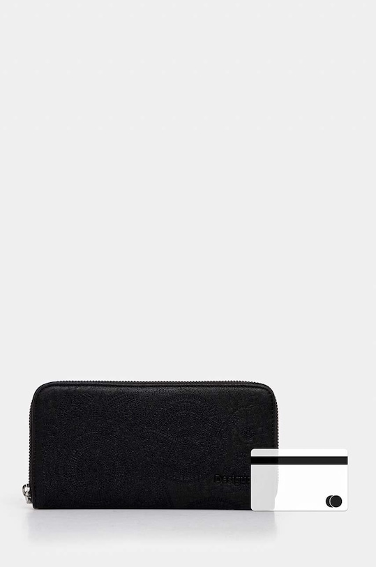 Πορτοφόλι Desigual DEJAVU FIONA 24WAYP21 μαύρο