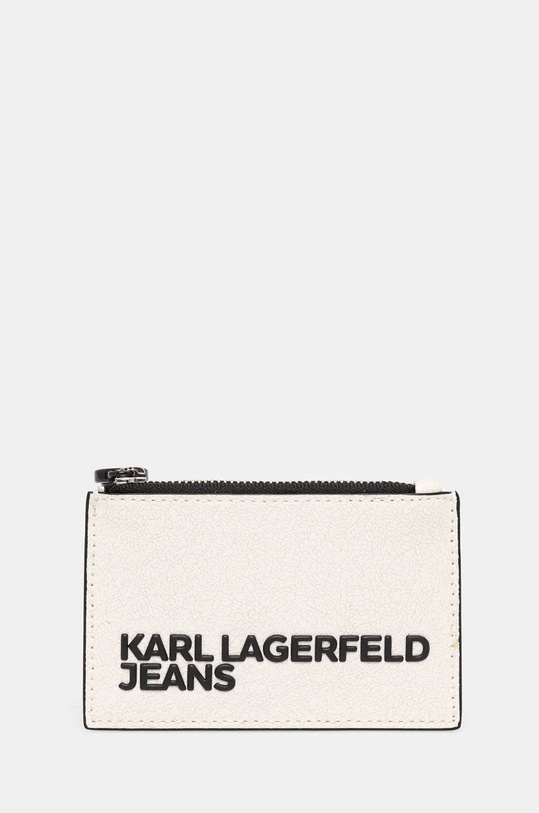 Karl Lagerfeld Jeans card holder imitatie de piele alb 246J3056