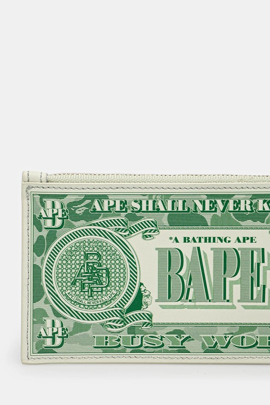 Accessories A Bathing Ape leather wallet DESIGN POUCH 1K80190305 green