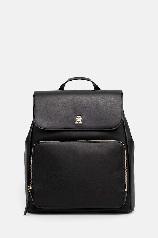 Ruksak Tommy Hilfiger imitácia kože čierna AW0AW16688