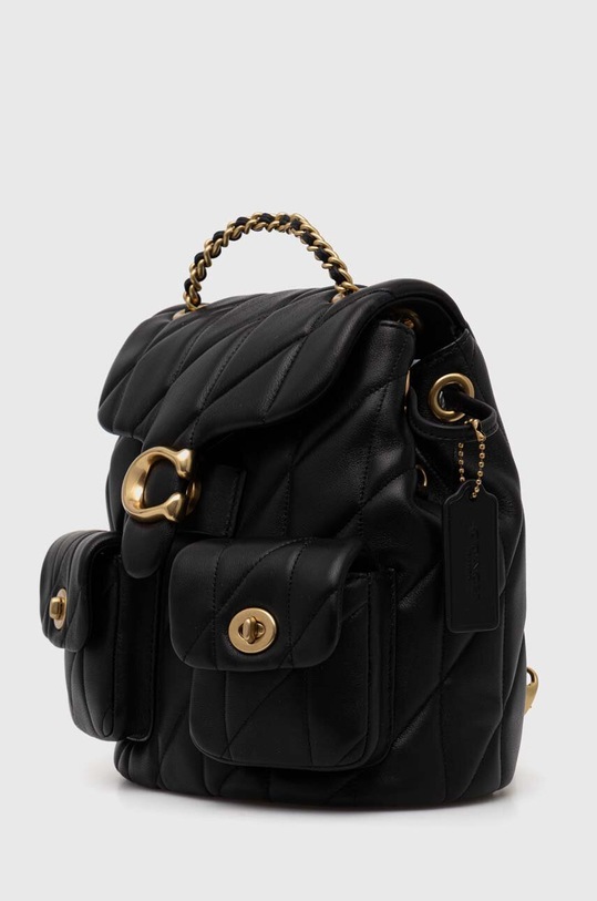 Шкіряний рюкзак Coach Tabby CU076 чорний AW24