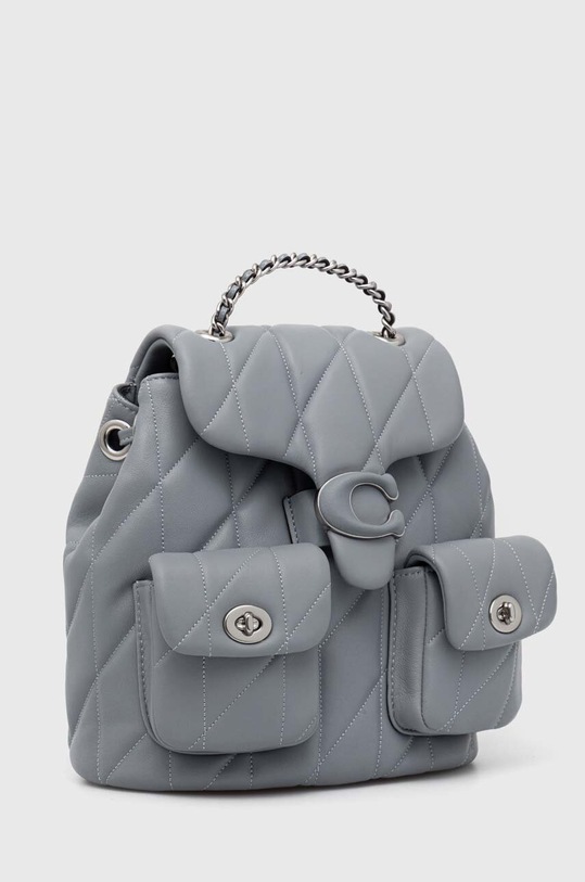 Шкіряний рюкзак Coach Tabby CU077 сірий AW24