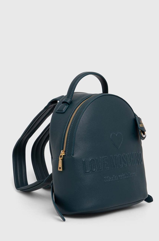 Love Moschino plecak skórzany JC4116PP1L turkusowy AW24