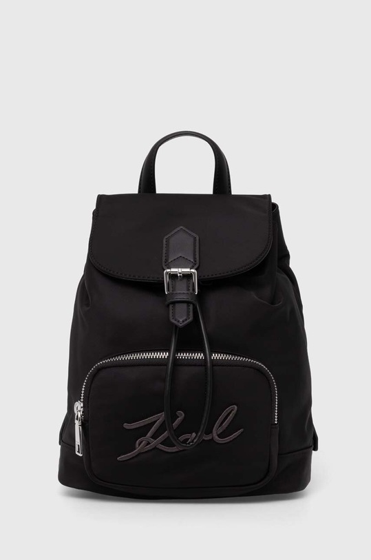 Ruksak Karl Lagerfeld jednofarebný čierna 245W3032