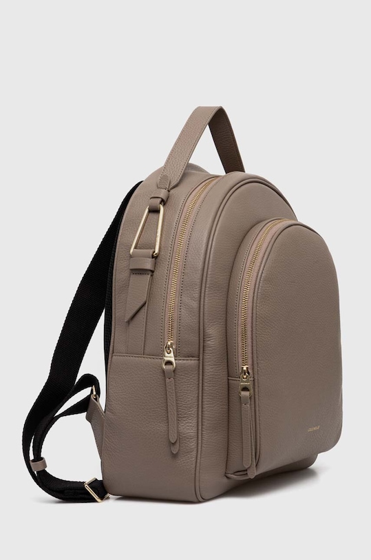 Coccinelle plecak skórzany MALORY E1.R1K.14.01.01 beżowy AW24