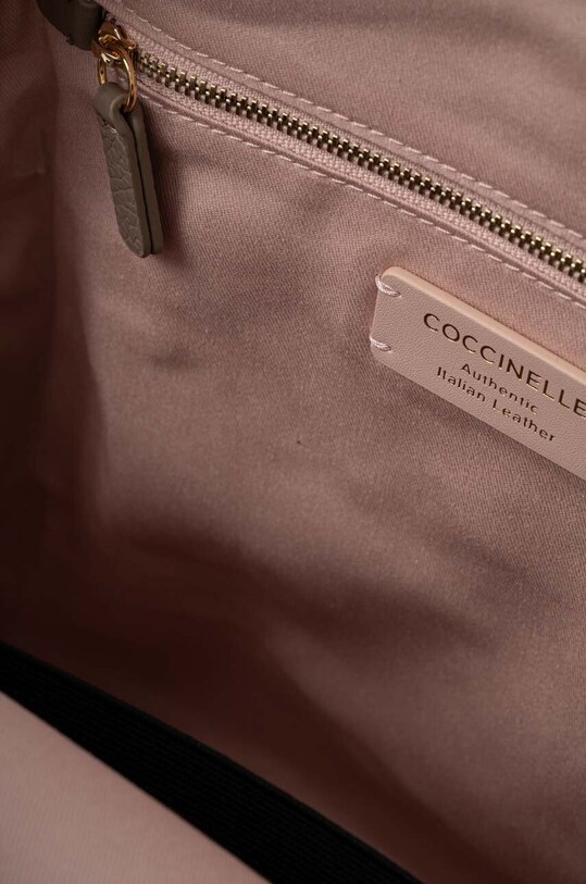 Kožni ruksak Coccinelle COCCINELLEMALORY E1.R1K.14.01.01 bež
