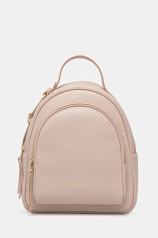 Coccinelle ghiozdan de piele COCCINELLEMALORY uni roz E1.R1K.14.02.01