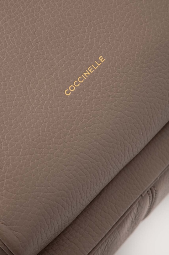 Шкіряний рюкзак Coccinelle MALORY бежевий E1.R1K.14.02.01