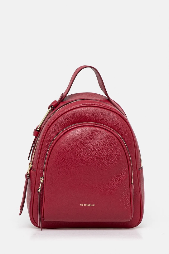 Coccinelle plecak skórzany COCCINELLEMALORY skóra licowa różowy E1.R1K.14.02.01