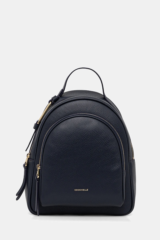 Coccinelle ghiozdan de piele COCCINELLEMALORY uni bleumarin E1.R1K.14.02.01
