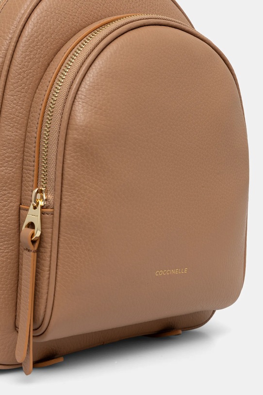 Аксесуари Шкіряний рюкзак Coccinelle COCCINELLEMALORY E1.R1K.14.02.01 бежевий