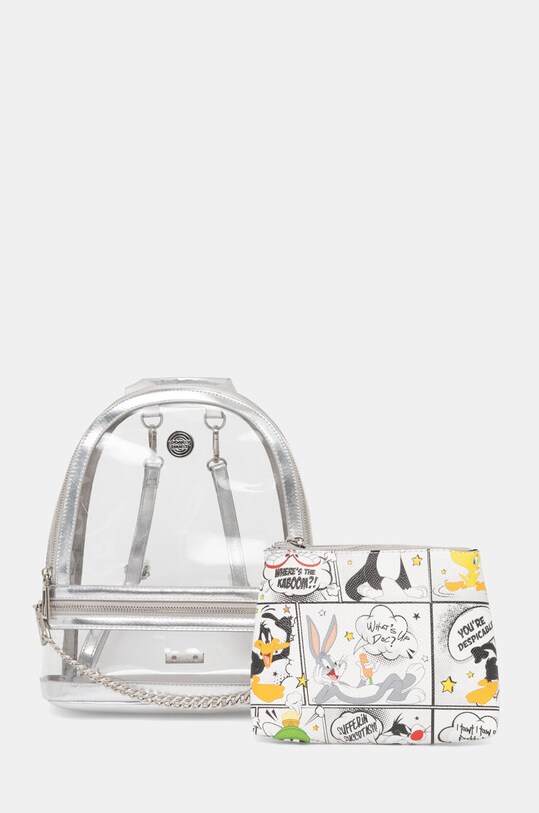 Aldo zaino LTBACKPACK x Looney Tunes stampa all-over argento LTBACKPACK.040