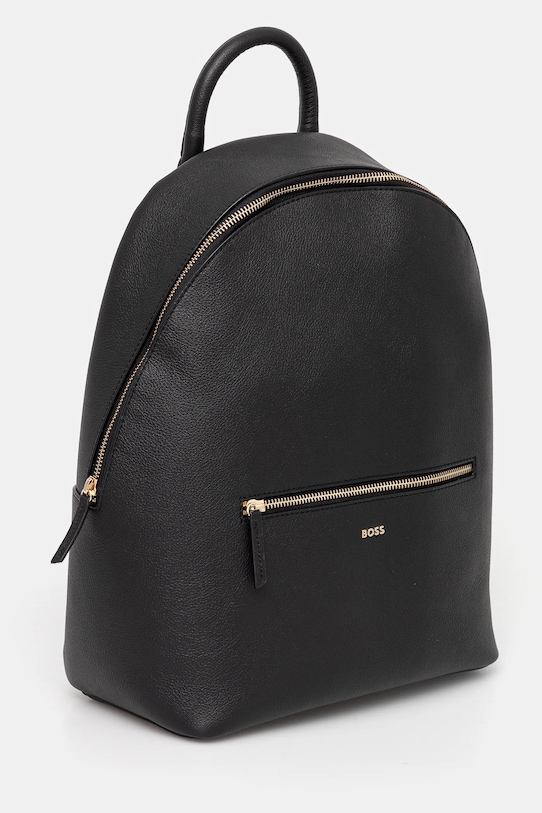 Кожаный рюкзак BOSS 50528999 чёрный AW24