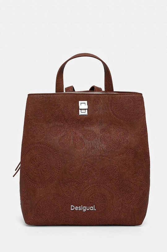Ruksak Desigual DEJAVU SUMY MINI nášivka hnedá 24WAKP02