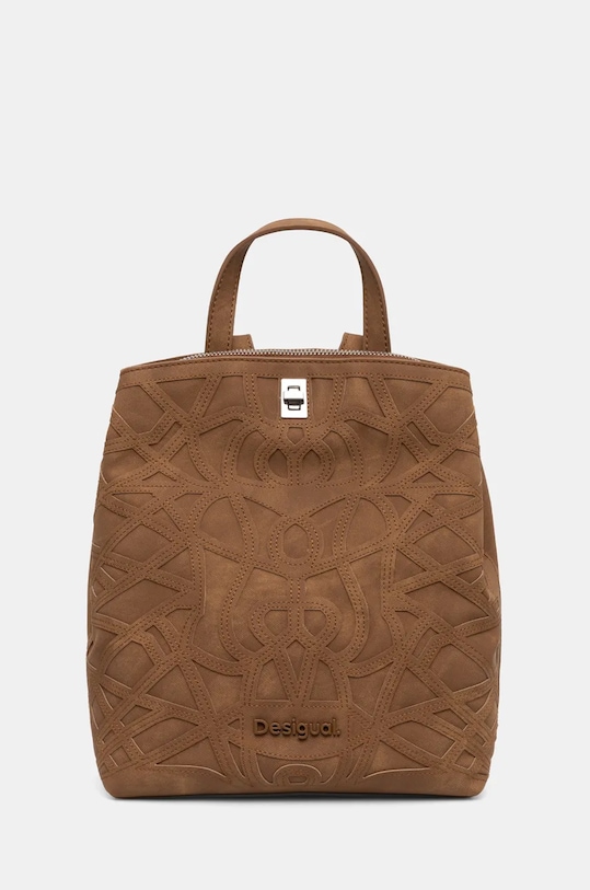 Desigual plecak OASIS SUMY MINI nie mieści A4 brązowy 24WAKP25