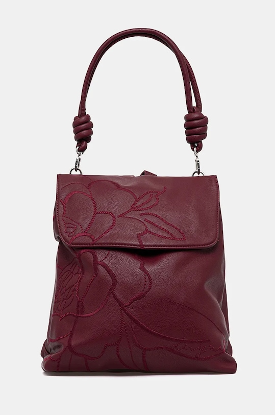 Batoh Desigual KELLER HAMPTON hladký burgundské 24WAKP33