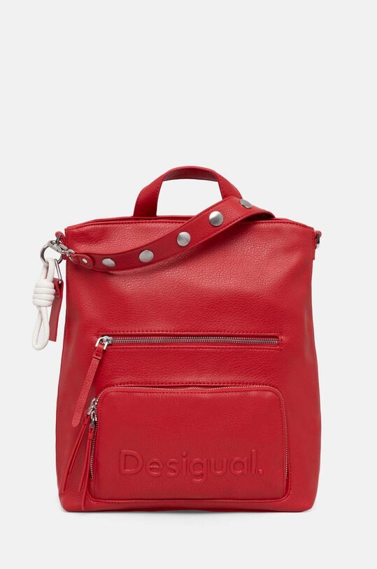 Desigual hátizsák HALF LOGO FW24 PRET szintetikus bőr piros 24WAKP26