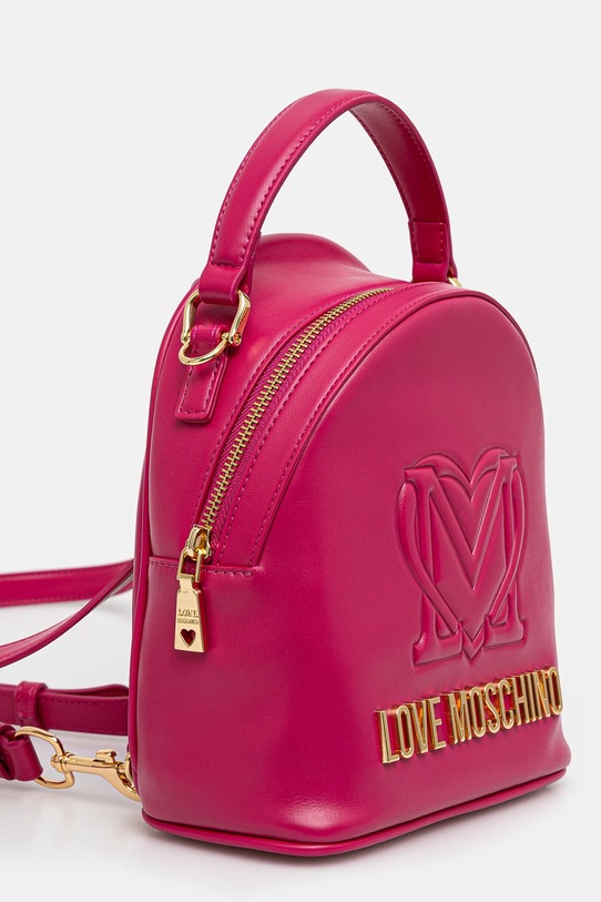 Love Moschino plecak skórzany JC4361PP0L różowy AW24
