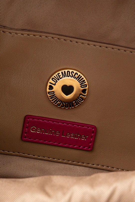 Love Moschino plecak skórzany JC4361PP0L różowy