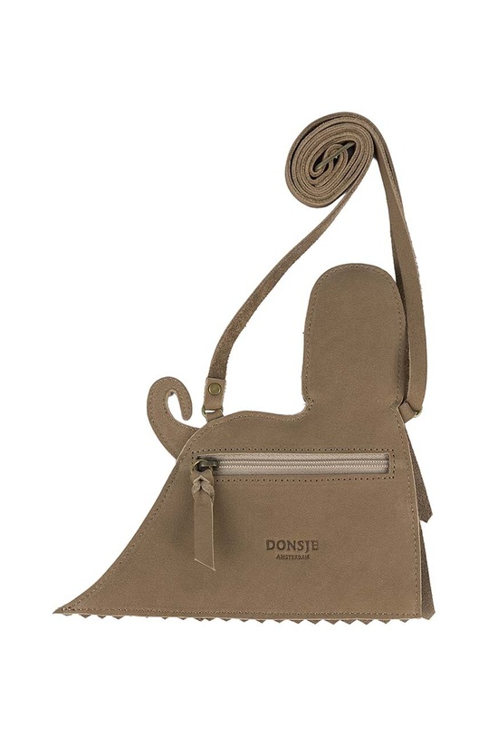 Детская кожаная сумочка Donsje Thima Purse Afghan Hound бежевый 5520001.