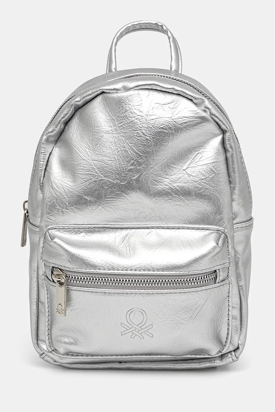 Dětský batoh United Colors of Benetton hladký stříbrná 62IZCY01W.G.Seasonal