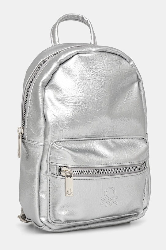 Dětský batoh United Colors of Benetton 62IZCY01W.G.Seasonal stříbrná AW24