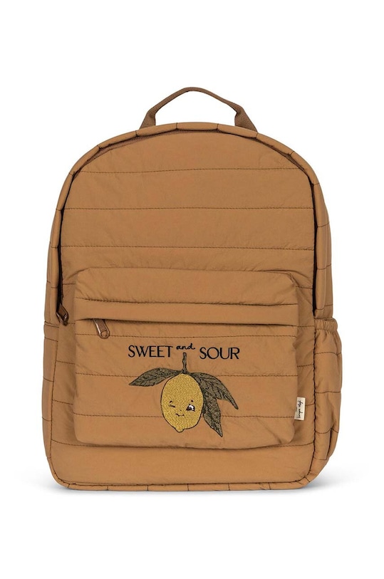 Konges Sløjd ghiozdan copii JUNO QUILTED BACKPACK MIDI incape in A4 maro KS101249