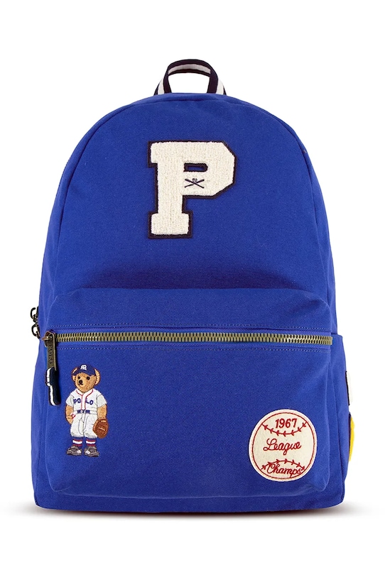 Детский рюкзак Polo Ralph Lauren аппликация голубой 9AR157