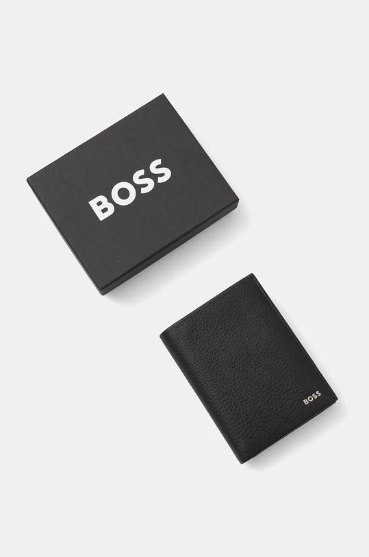 BOSS portfel skórzany czarny 50529497