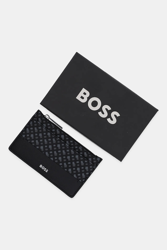 Кожен портфейл BOSS черен 50529523