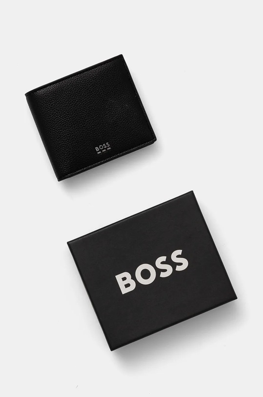 BOSS portfel skórzany czarny 50529546