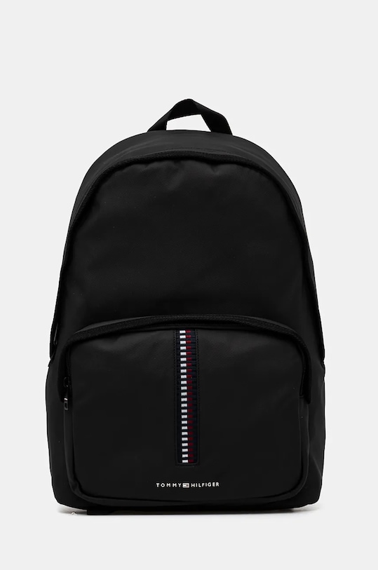 Раница Tommy Hilfiger изчистен черен AM0AM12732