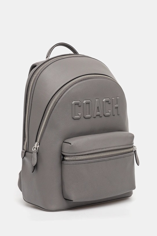 Kožený ruksak Coach CV928 sivá AW24