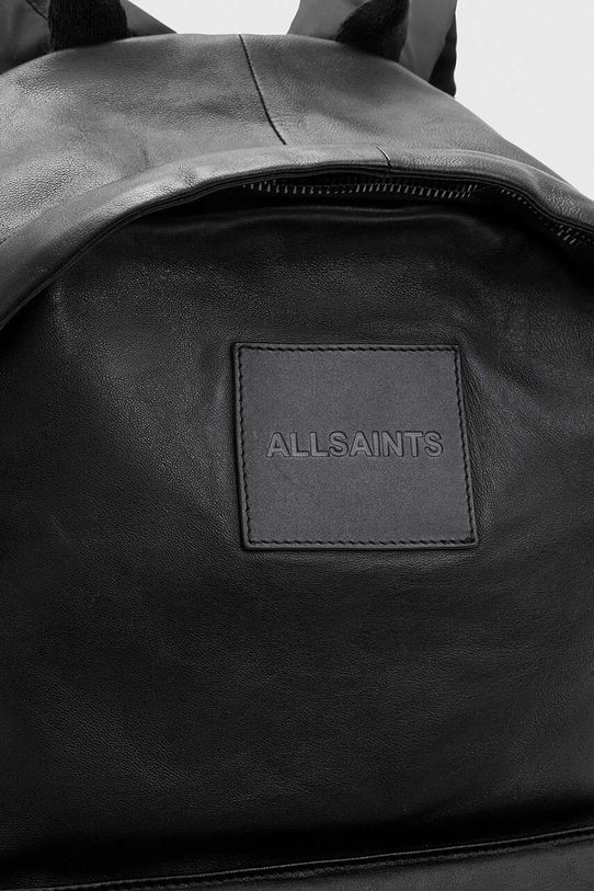 Kožni ruksak AllSaints CARABINER BACKPACK crna M164XB