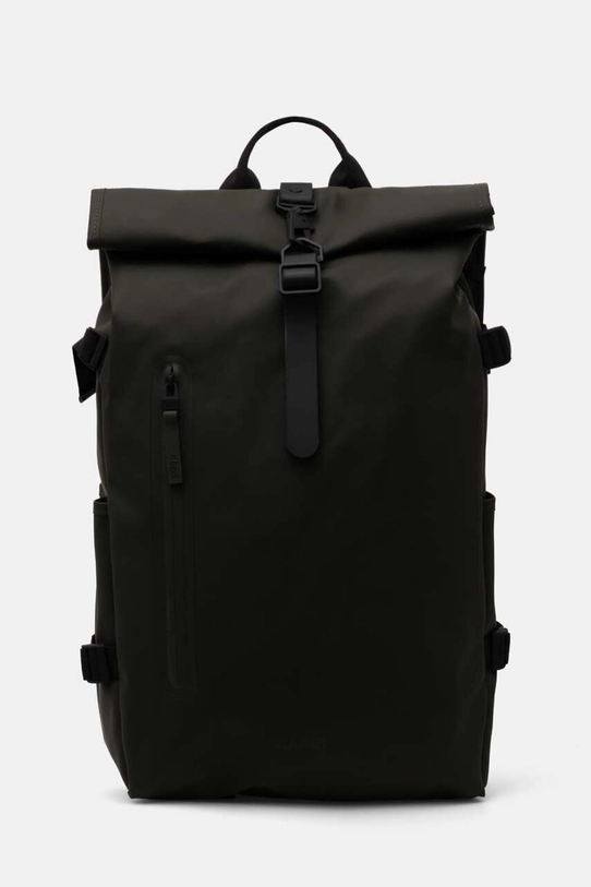 Рюкзак Rains Rolltop Rucksack Large W3 гладкий зелений 14590.03