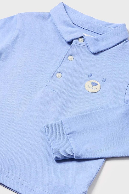 Dětská bavlněná polokošile Mayoral 2184.3D.Baby.9BYH modrá AW24