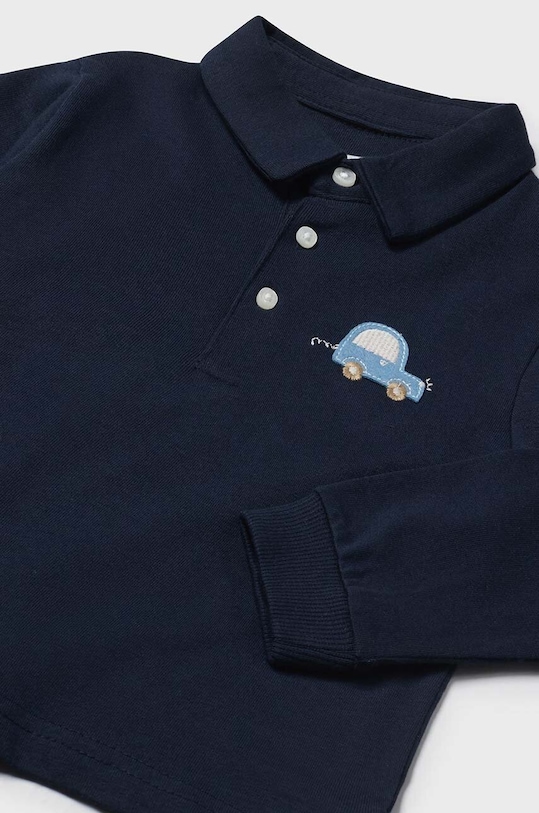 Otroške bombažne polo majice Mayoral 2184.3D.Baby.9BYH mornarsko modra AW24